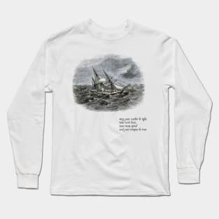 Anchor, Cork, Rum, Compass. Long Sleeve T-Shirt